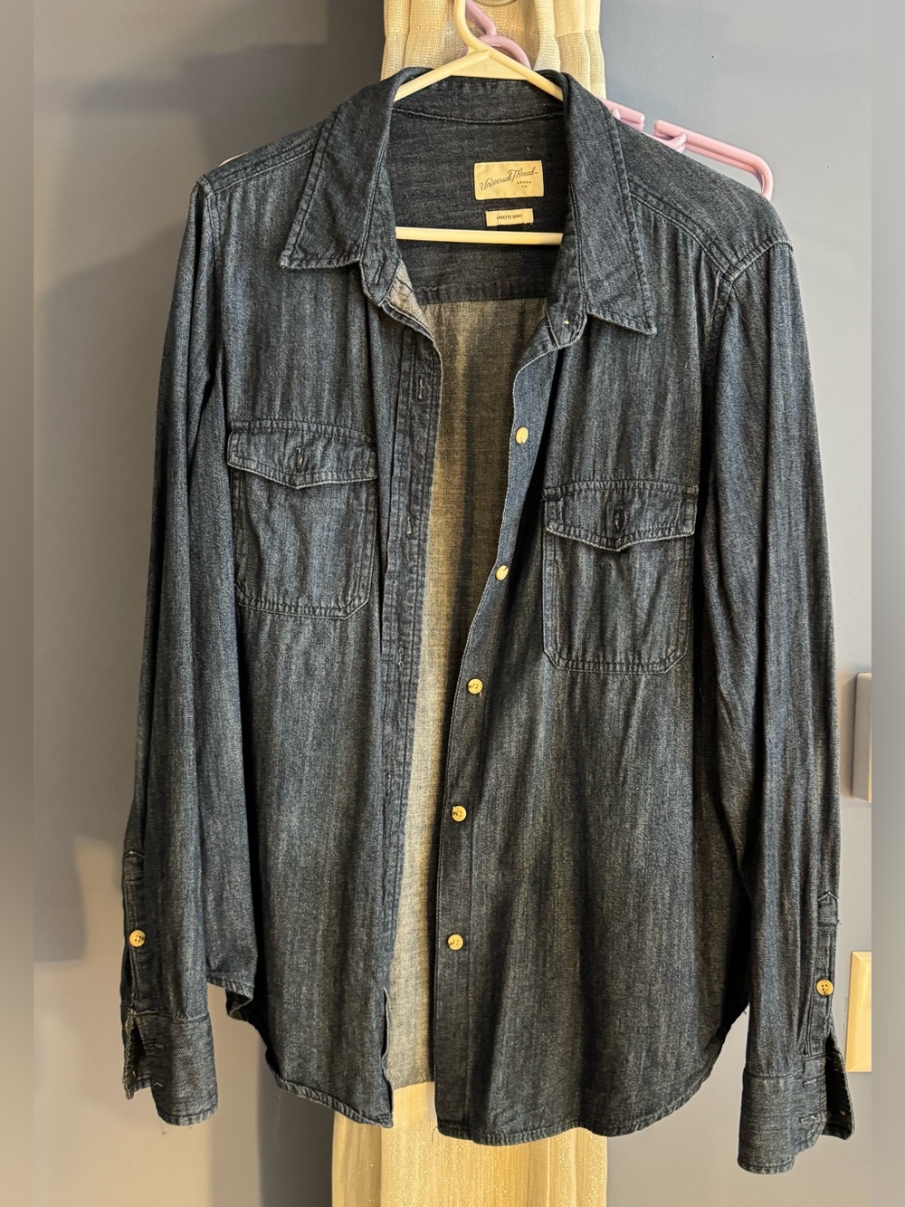 Casual Indigo Denim Shirt